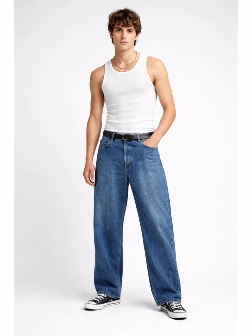 Dare Zip Front Single Button Closure Classic 5 Pocket Design Relaxed Jeans